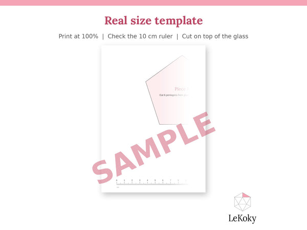 Real size template page sample