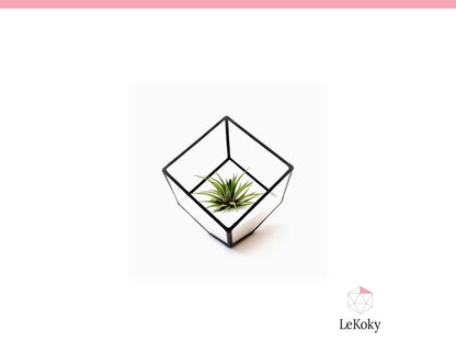 Cube Terrarium Template, Printable PDF Glass Cutting Pattern