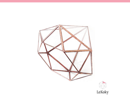 Diamond Terrarium Template, Printable PDF Glass Cutting Pattern