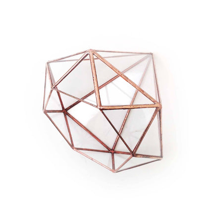 LeKoky Terrariums DIAMOND Geometric Glass Terrarium made by Lenka in Southampton England