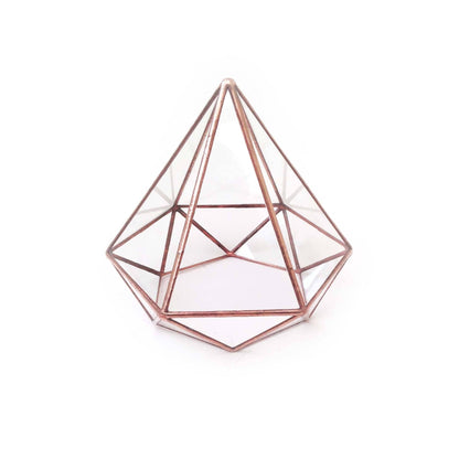 LeKoky Terrariums DIAMOND Geometric Glass Terrarium made by Lenka in Southampton England