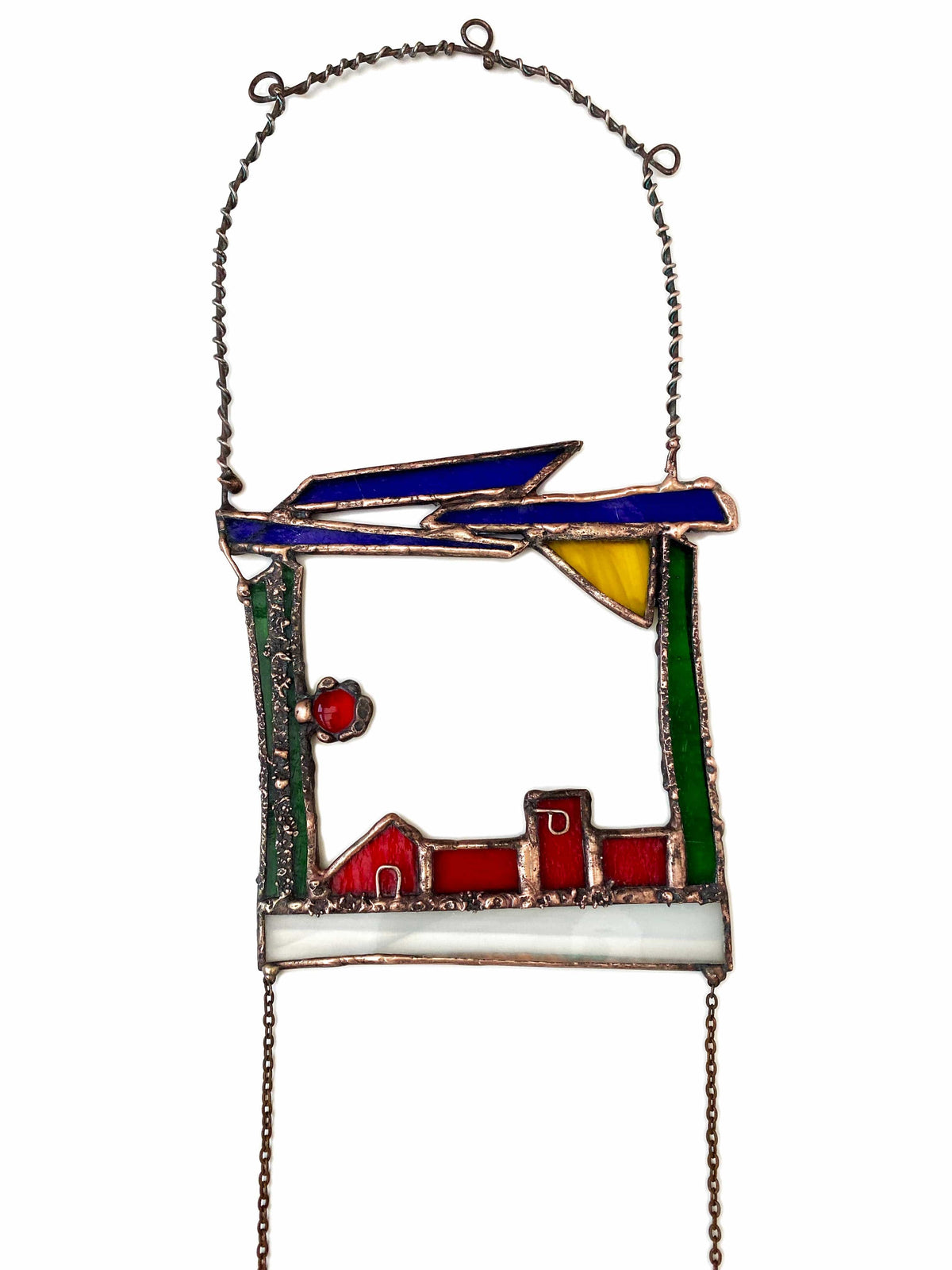 LeKoky Suncatchers LET LIFE UNFOLD Stained Glass Suncatcher made by Lenka in Southampton England