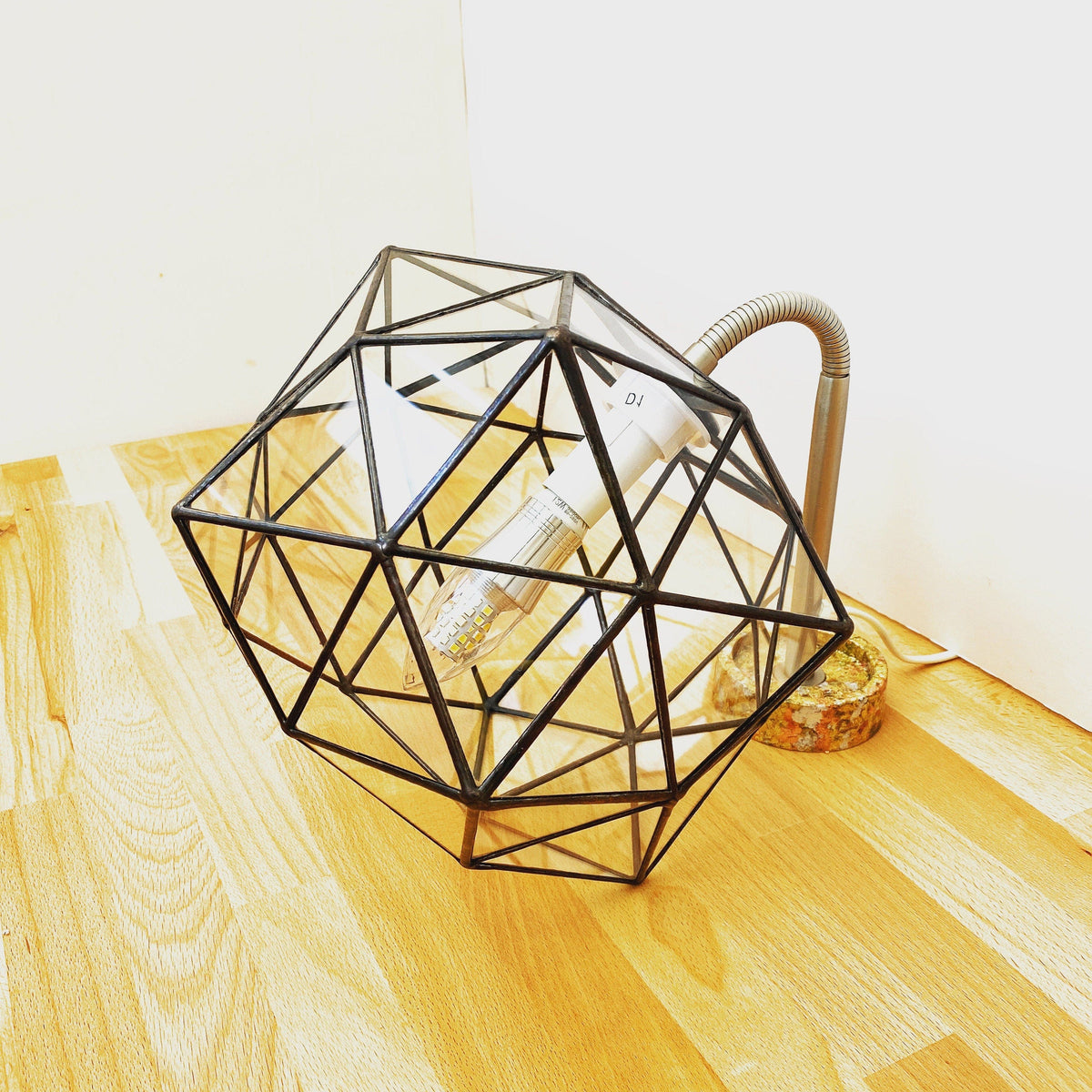 LeKoky Lighting LOTUS WALL TABLE LAMPS Geometric Glass Pendant Light made by Lenka in Southampton England
