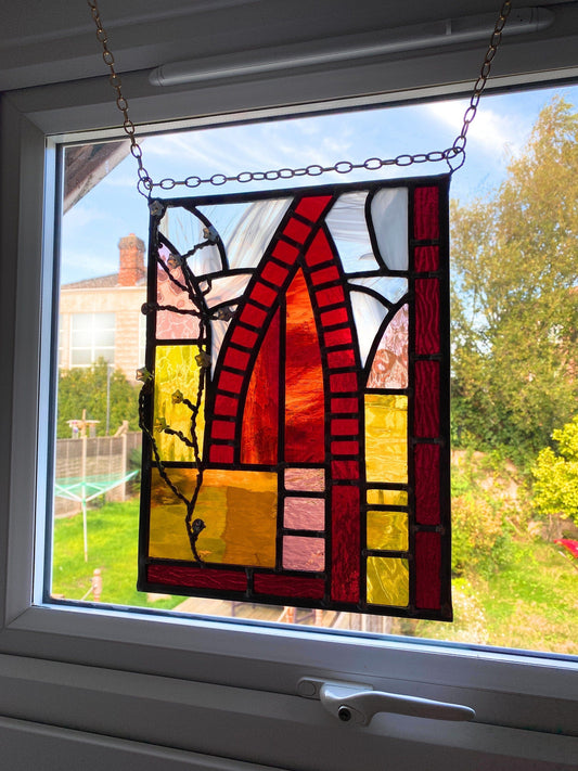 LeKoky Stained Glass Panels NEW YORK CITY Stained Glass Panel made by Lenka in Southampton England