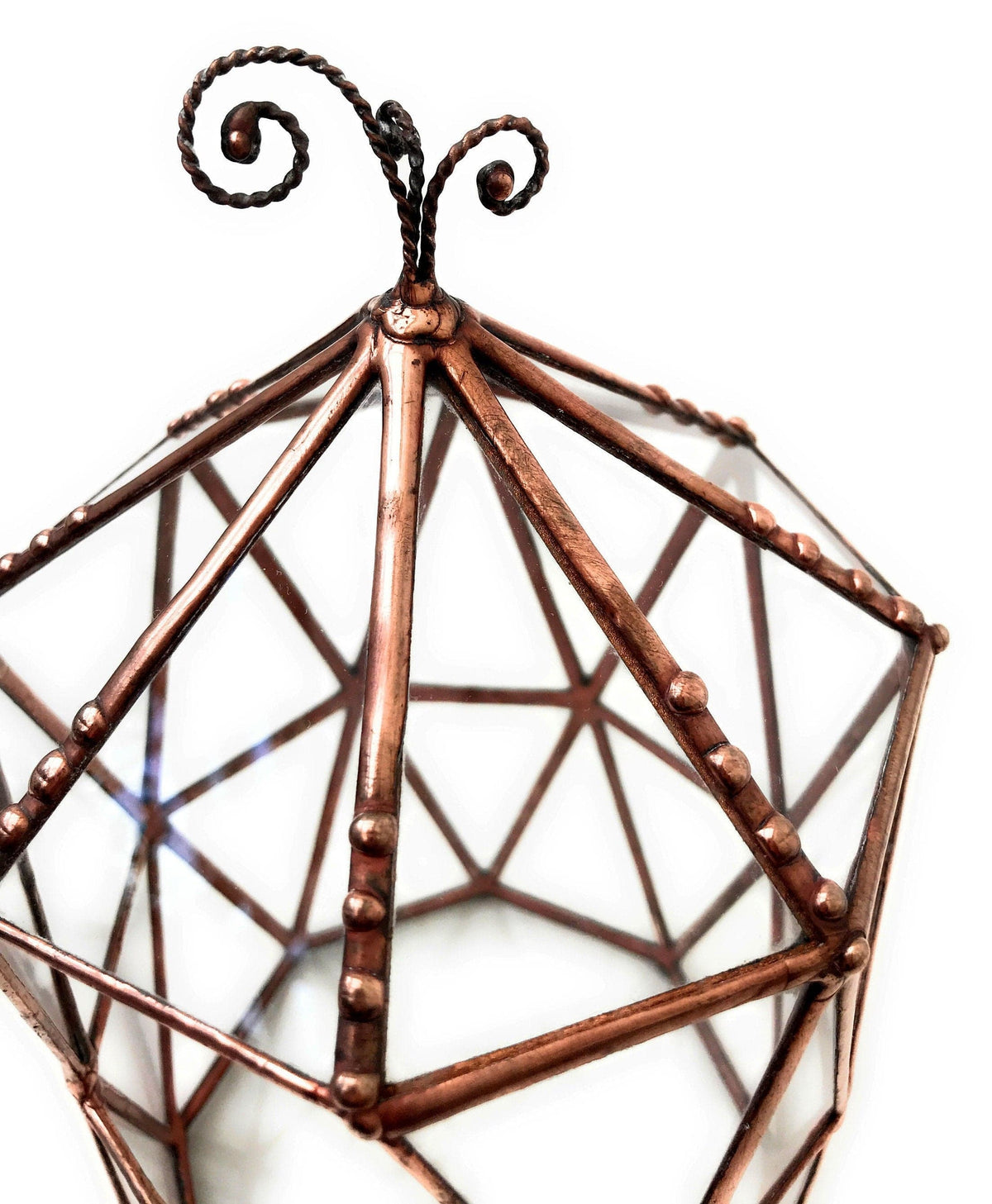 LeKoky Terrariums OCTAGONAL CAGE Geometric Glass Terrarium made by Lenka in Southampton England