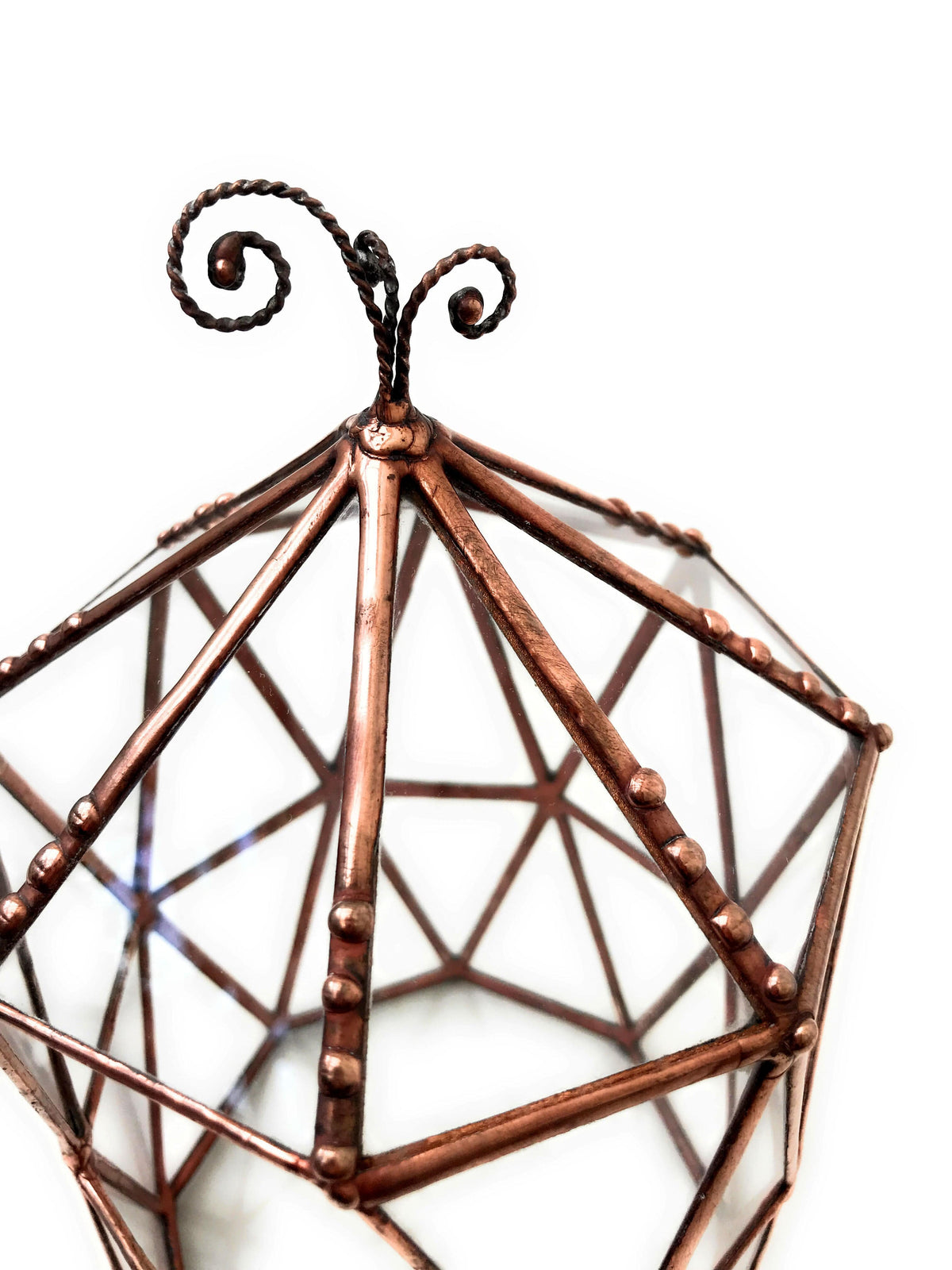 LeKoky Terrariums OCTAGONAL CAGE Geometric Glass Terrarium made by Lenka in Southampton England