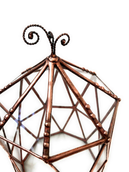 LeKoky Terrariums OCTAGONAL CAGE Geometric Glass Terrarium made by Lenka in Southampton England