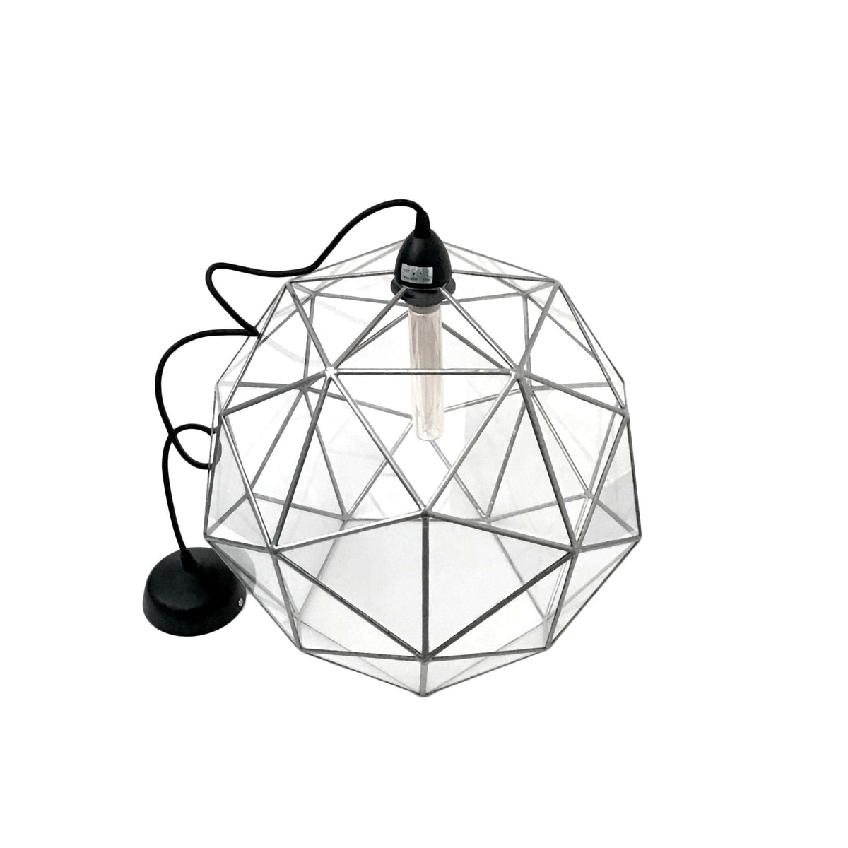 LeKoky Lighting PENTAKIS DODECAHEDRON Geometric Glass Pendant Light made by Lenka in Southampton England