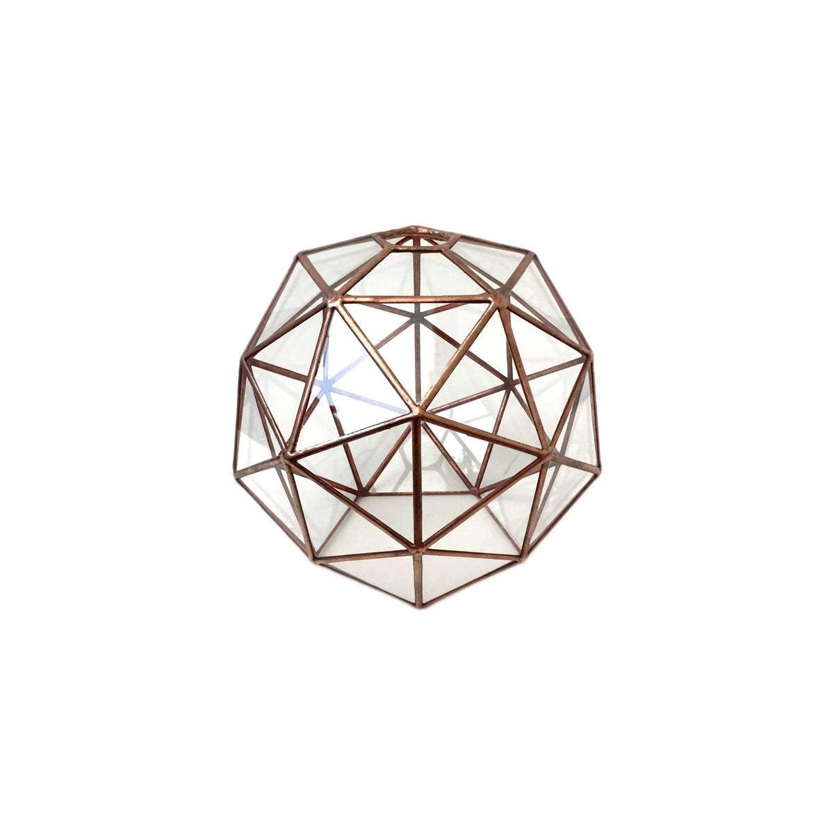 LeKoky Lighting PENTAKIS DODECAHEDRON Geometric Glass Pendant Light made by Lenka in Southampton England