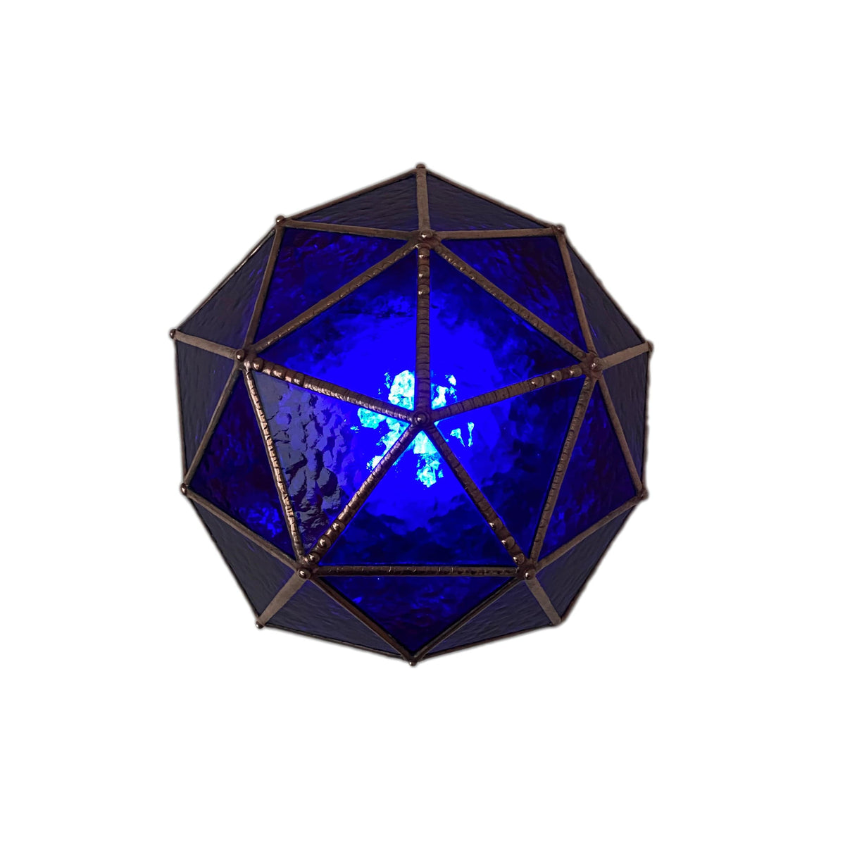 LeKoky Lighting PENTAKIS DODECAHEDRON [Pink] Geometric Statement LED Lamp made by Lenka in Southampton England
