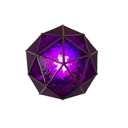 LeKoky Lighting Stained glass lamp on display, perfect for modern home decor.