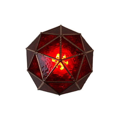 LeKoky Lighting PENTAKIS DODECAHEDRON [Pink] Geometric Statement LED Lamp made by Lenka in Southampton England