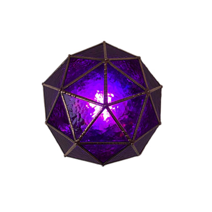 LeKoky Lighting PENTAKIS DODECAHEDRON [Pink] Geometric Statement LED Lamp made by Lenka in Southampton England