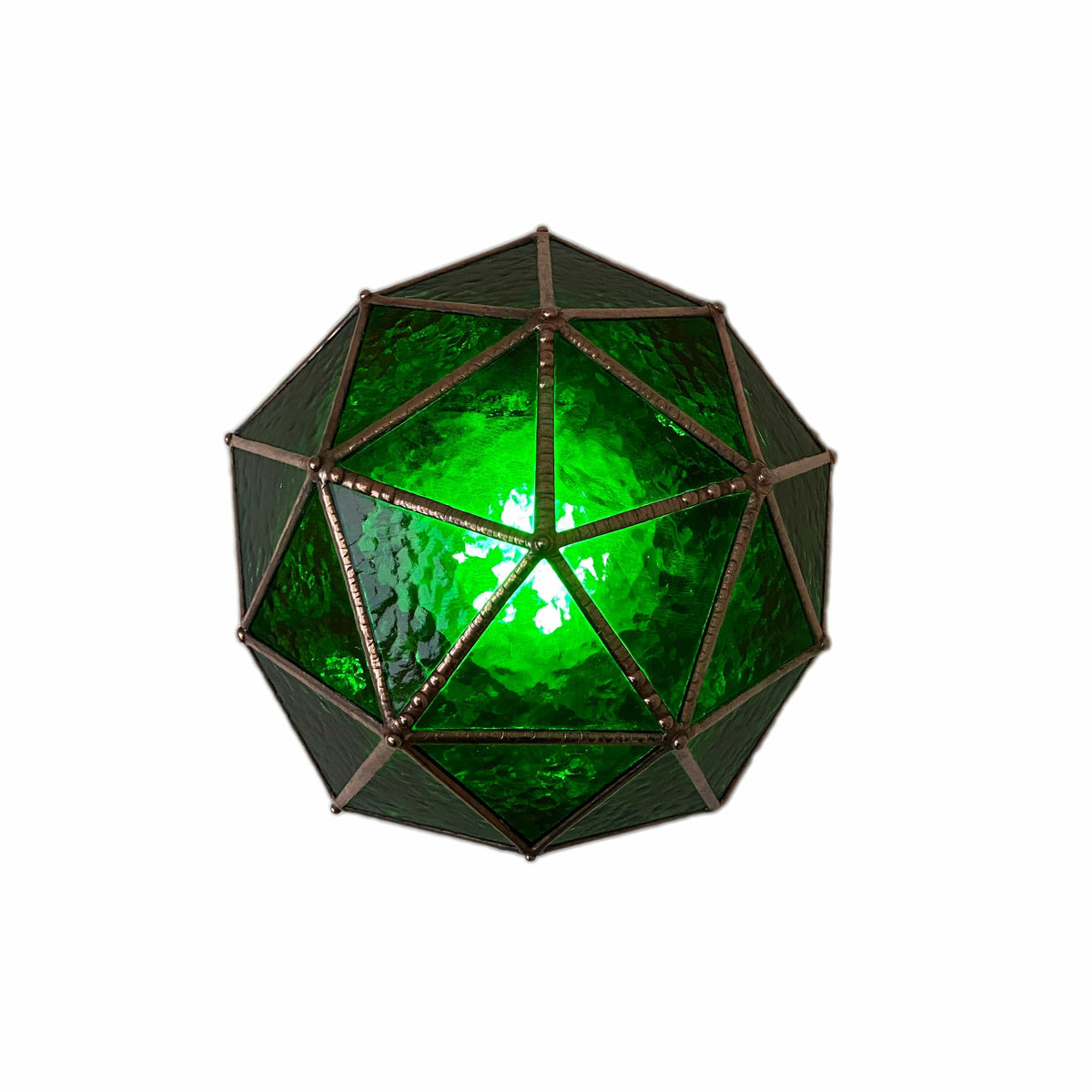 LeKoky Lighting PENTAKIS DODECAHEDRON [Pink] Geometric Statement LED Lamp made by Lenka in Southampton England