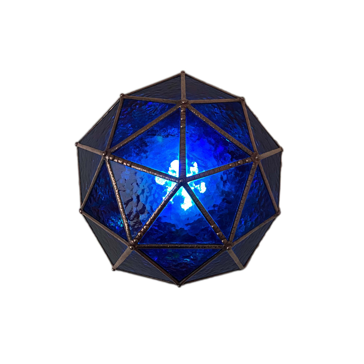 LeKoky Lighting PENTAKIS DODECAHEDRON [Pink] Geometric Statement LED Lamp made by Lenka in Southampton England