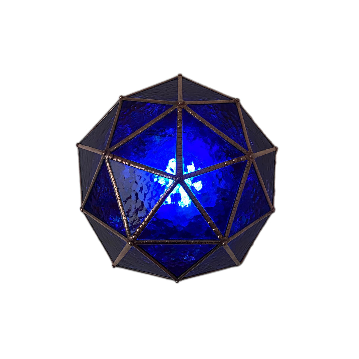 LeKoky Lighting PENTAKIS DODECAHEDRON [Pink] Geometric Statement LED Lamp made by Lenka in Southampton England