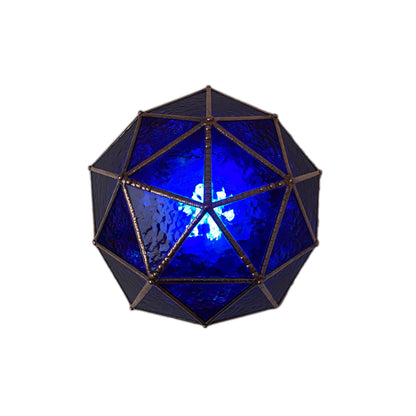 LeKoky Lighting PENTAKIS DODECAHEDRON [Pink] Geometric Statement LED Lamp made by Lenka in Southampton England
