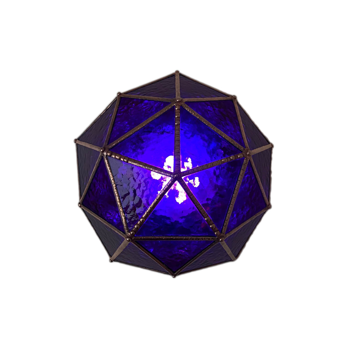 LeKoky Lighting PENTAKIS DODECAHEDRON [Pink] Geometric Statement LED Lamp made by Lenka in Southampton England