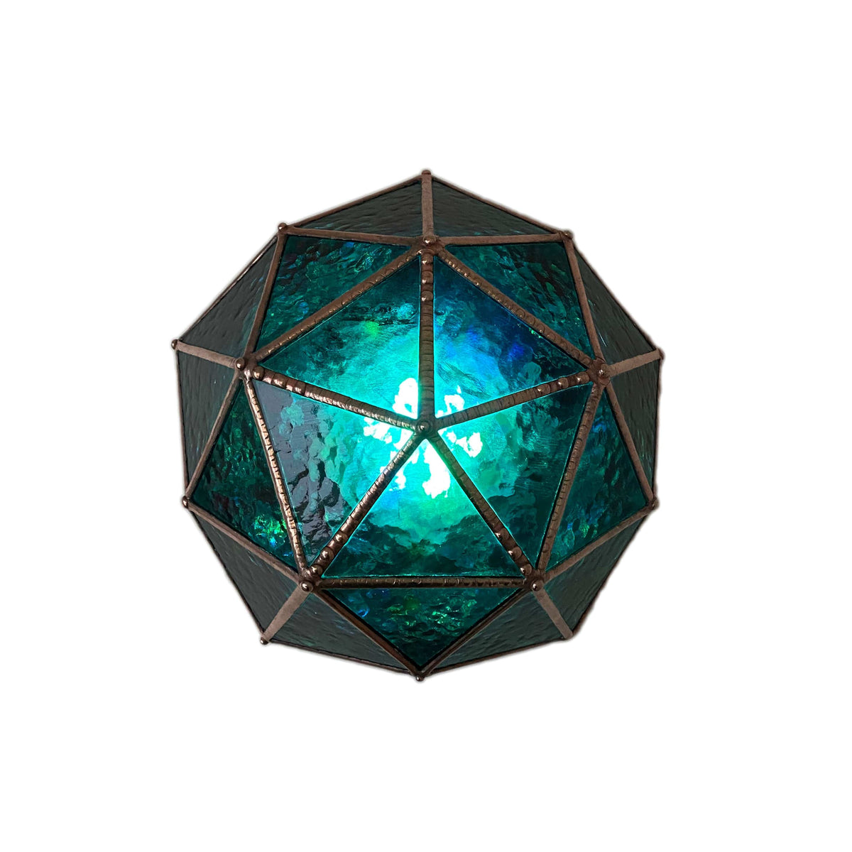 LeKoky Lighting PENTAKIS DODECAHEDRON [Pink] Geometric Statement LED Lamp made by Lenka in Southampton England