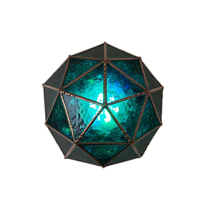 LeKoky Lighting PENTAKIS DODECAHEDRON [Pink] Geometric Statement LED Lamp made by Lenka in Southampton England