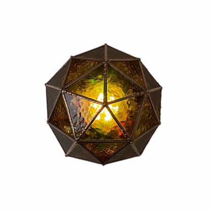 LeKoky Lighting PENTAKIS DODECAHEDRON [Pink] Geometric Statement LED Lamp made by Lenka in Southampton England