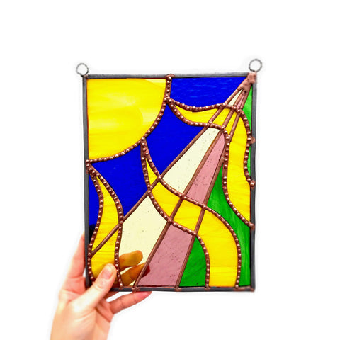 LeKoky Stained Glass Panels SUNLIGHT  Stained Glass Panel made by Lenka in Southampton England